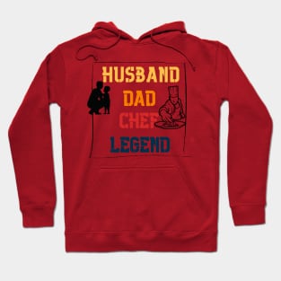 Husband Dad CHEF Legend Hoodie